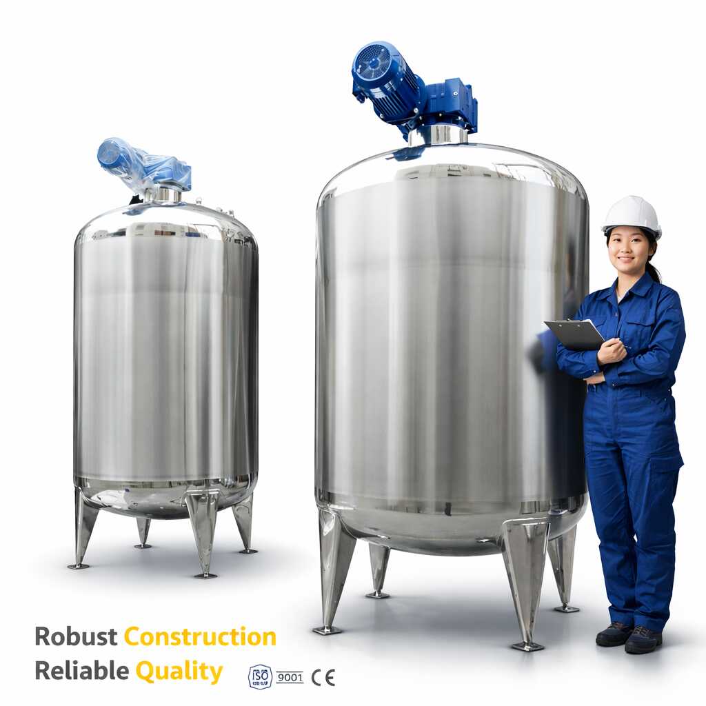 Sanitary mixing tank